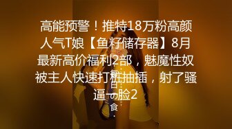 高能预警！推特18万粉高颜人气T娘【鱼籽储存器】8月最新高价福利2部，魅魔性奴被主人快速打桩抽插，射了骚逼一脸2