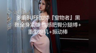 多重BUFF加持『窒物者』黑丝全身紧缚 性感肥臀分腿缚+重型炮机+振动棒